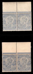 MOMEN: INDIA SG #154a Rs FLAW 2 SHADES MINT OG NH £82++ LOT #65787