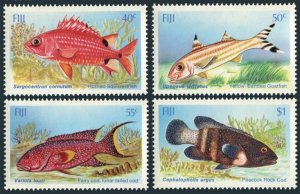 Fiji 536-539,MNH.Michel 530-533.Shallow water Fish,1985.