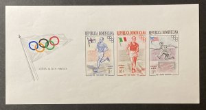 Dominican Republic 1957 #c97-9 IMP S/S, Olympics, MNH.