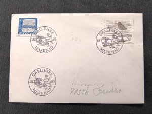 D) 1988, SWEDEN, FIRST DAY COVER, ISSUE, WATERBIRDS, WIRELESS, FDC