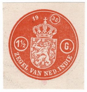 (I.B) Netherlands Indies Revenue : Impressed Duty Stamp 1½G