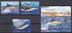 Slovenia, Fauna, Dolphins, Whales MNH / 2016