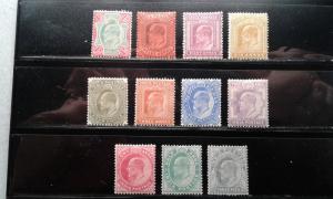  India #60-70 mint hinged short set e191.3336