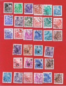 Germany(DDR) #187-204 #216-223 227-230A  VF used  Occupations    Free S/H