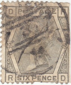 Scott # 62, p13 - 6p Gray Queen Victoria - Used - SCV $70.00