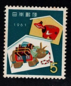 Japan Scott 709 MH*  stamp perf tip toned at top