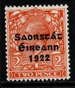 IRELAND SG55 1922 2d ORANGE MNH