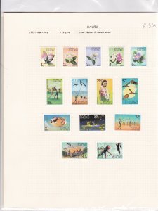 nauru  1966 - 1973  mounted mint stamps ref r13024