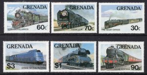 Grenada 1120-1125 Trains MNH VF