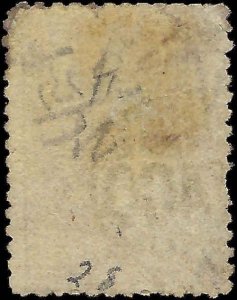 VEGAS - 1864 New Zealand 6p - Sc# 19 - Perf 13, WM6 - Cat= $120