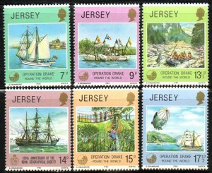 Jersey Sc #236-241 MNH