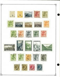 Luxembourg 1944-1999M & U Hinged on Scott International Pages