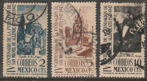 MEXICO 781-783, S. Miguel de Allende 400th Anniv. Used. F-VF. (1014)