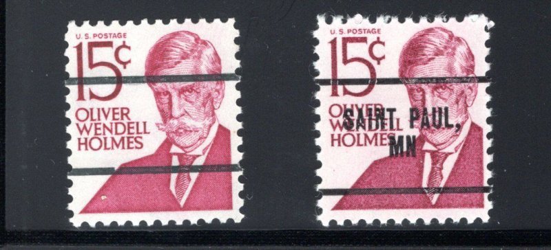 1288a Holmes MNH Bureau prexld Lines & local prexld Lines with city - see scan