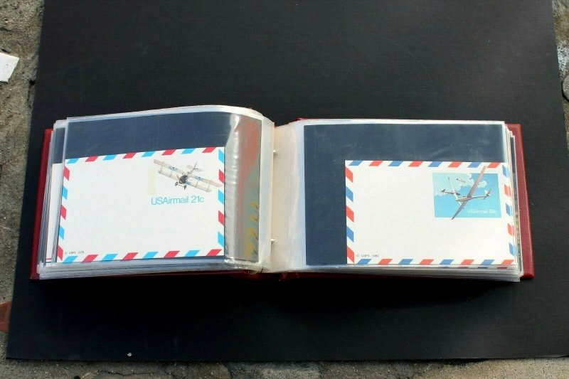 US Postal Card Collection MINT Large Lot of 150 MNH Cards in Vintage Album