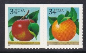 3492a Apple & Orange Pair MNH