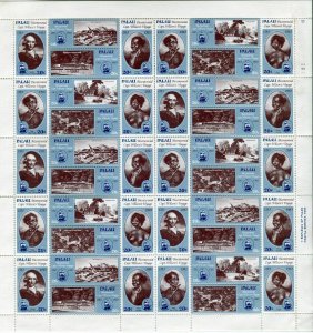 Palau 33-40a full sheet,MNH. Capt.Wilson's Voyage,200,1983.Ships,Landscapes.