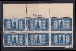 BOBPLATES US #619 Lex Concord Full Top Plate Block F16808 VF NH SCV= $300+