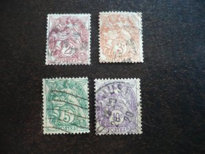 Stamps - France - Scott# 110,111,113,115 - Used Partial Set of 4 Stamps