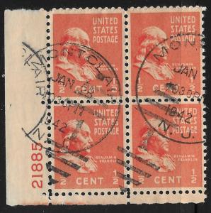 US #803 1/2c Benjamin Franklin