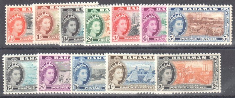 Bahamas SC #158-169 Mint H (12 stamps)