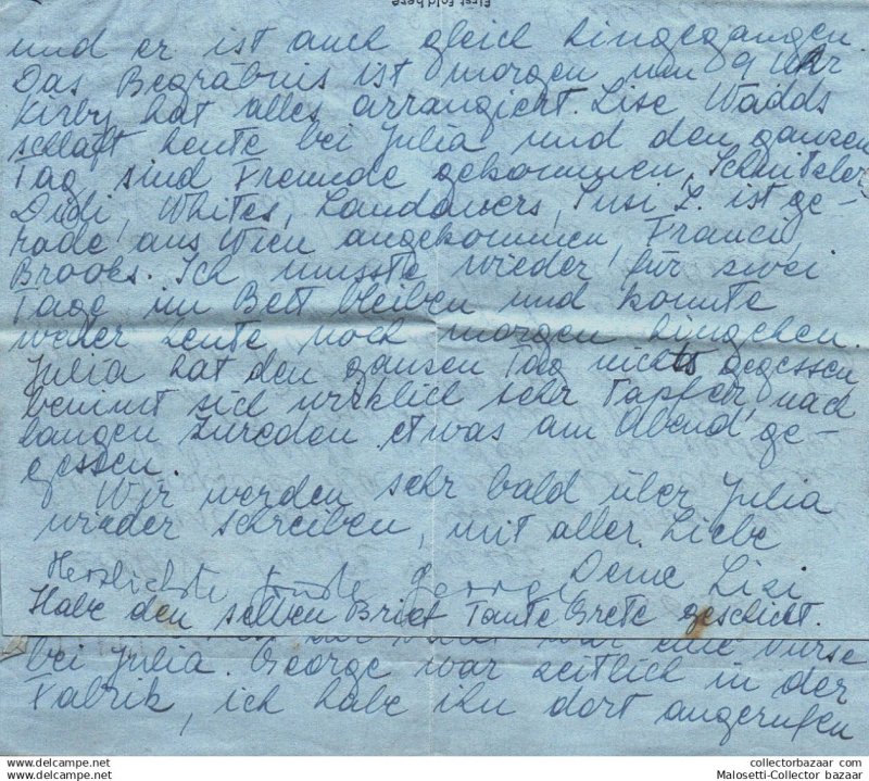 1953 cover with letter sent from Sydney , Australia to Washington , USA by Ai...