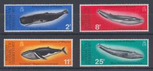 British Antarctic Territory Sc 64-67 MNH. 1977 Whale Conservation, cplt set, VF.