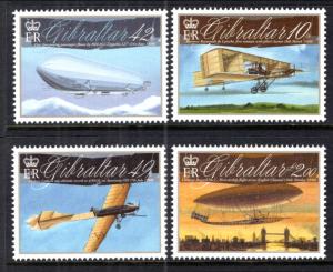 Gibraltar 1239-1242 Airplanes MNH VF