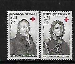 FRANCE, B385-B386, MNH, RED CROSS SURTAX