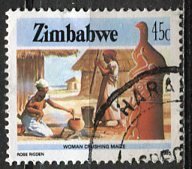 Zimbabwe; 1985: Sc. # 510: O/Used Perf. 14 3/4x14 1/2 Single Stamp