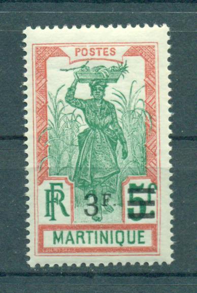 Martinique sc# 126 mh cat value $3.00