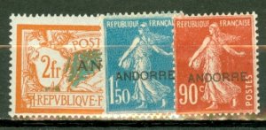 HF: Andorra (French) 1-18 mint CV $290; scan shows only a few