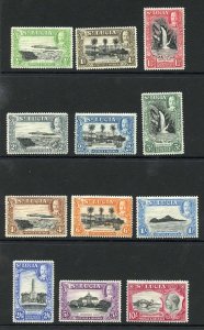 St Lucia SG113/24 1936 Set of 12 Fine M/M Cat 100 pounds