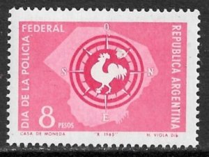 ARGENTINA 1965 FEDERAL POLICE DAY Issue Sc 785 MNH