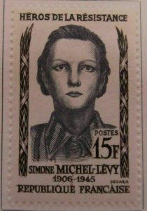 Michel-Lévy France 1958 15fr fine MH* A16P5F226-