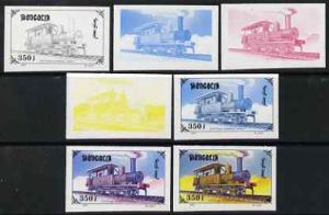 Mongolia 1997 Railway Locomotives 350t 0-6-0 Tank Loco Ar...