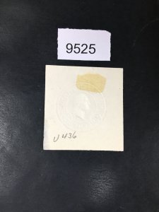 US STAMPS # U436 CUT SQUARE UNUSED $ LOT #9525