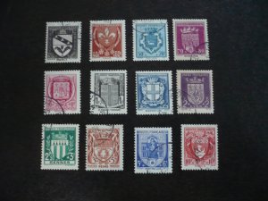 Stamps - France - Scott# B117-B128 - Used Set of 12 Stamps