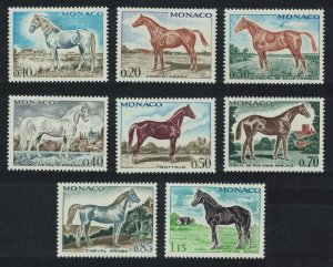 Monaco Horses 8v 1970 MNH SG#991-998