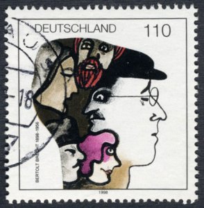 Germany #1990 110pf Used (Bertholt Brecht, Playwright)