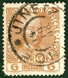 Bohemia AUSTRIA Stamp *Jince Jinetz* BILINGUAL POSTMARK (Czechoslovakia)BLACK175