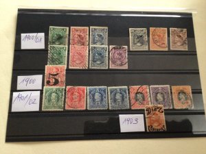 Chile 1900 to 1903  used stamps  A12685