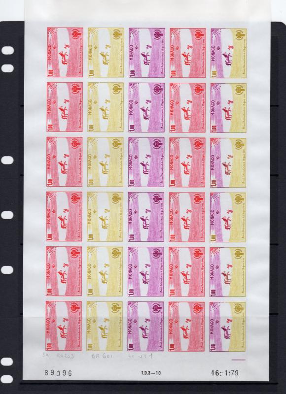 Monaco 1979 Sc#1173/1177 International Year Child 5 Sheetlets Trial Color  (150)