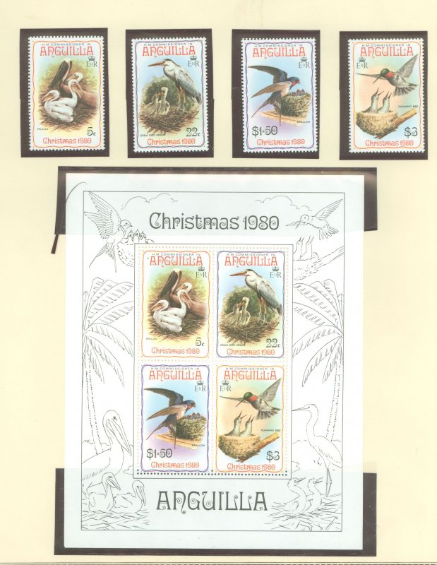 Anguilla #398-401A  Single (Complete Set)