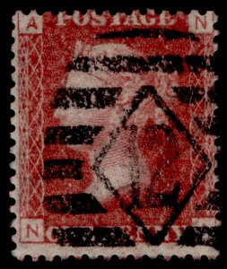 GB QV SG43, 1d rose-red PLATE 132, FINE USED. Cat £27. NA