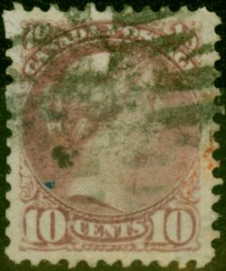 Canada 1874 10c Very Pale Lilac-Magenta SG99 Good Used (2)