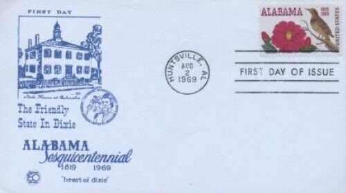 1375 6c ALABAMA STATEHOOD - 1st Alabama Sesqui. Committee - Blue