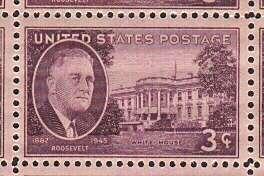 1945 sheet of postage stamps, 3 