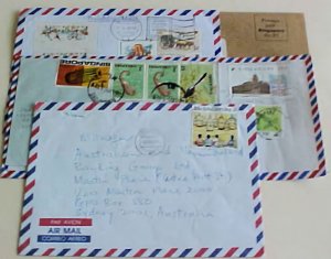 SINGAPORE 4 COVERS 1970/2003 ALL TO AUSTRALIA