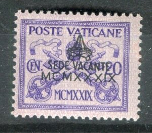 VATICAN; 1939 early Death of Pope Pius XI issue Mint hinged 20c. value